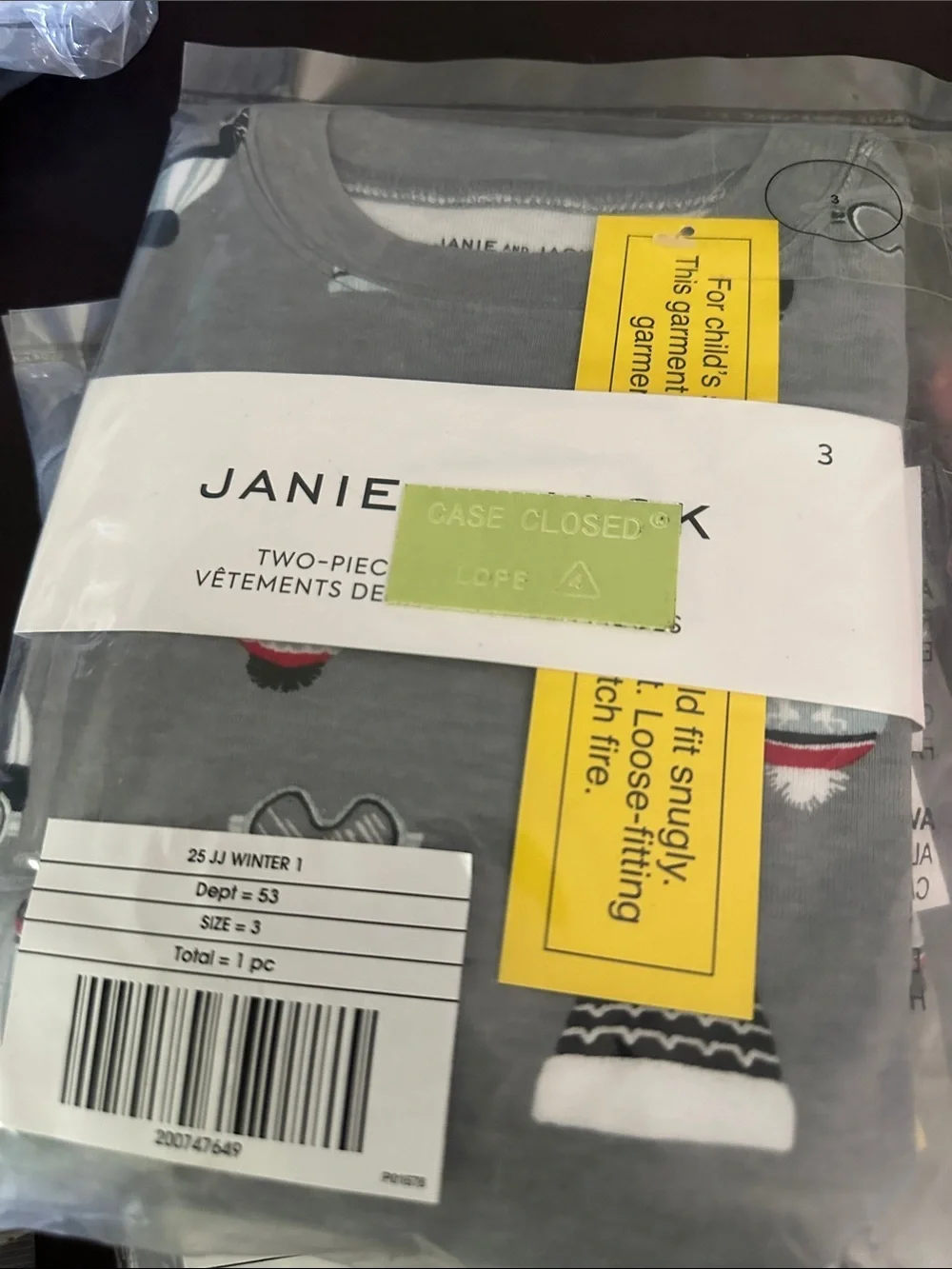 Janie and Jack soft grey